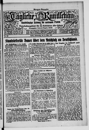 Tägliche Rundschau on Mar 13, 1919