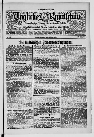 Tägliche Rundschau on Mar 19, 1919