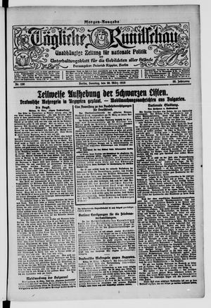 Tägliche Rundschau on Mar 30, 1919