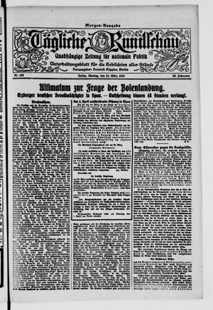 Tägliche Rundschau on Mar 31, 1919