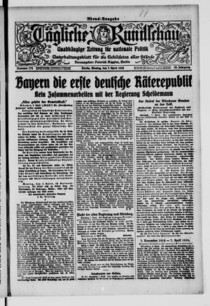 Tägliche Rundschau vom 07.04.1919