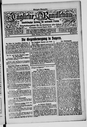 Tägliche Rundschau on Apr 8, 1919