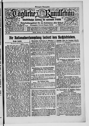 Tägliche Rundschau on Apr 11, 1919