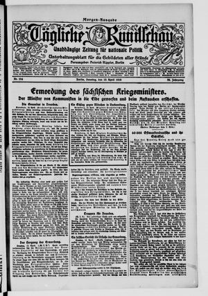 Tägliche Rundschau on Apr 13, 1919