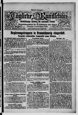 Tägliche Rundschau on Apr 17, 1919