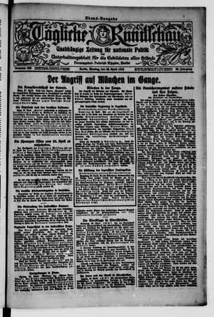 Tägliche Rundschau vom 28.04.1919