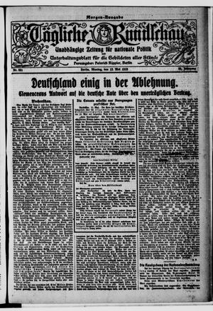 Tägliche Rundschau on May 12, 1919