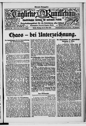 Tägliche Rundschau on May 12, 1919