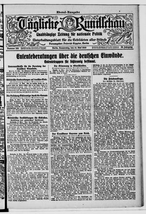 Tägliche Rundschau on May 15, 1919