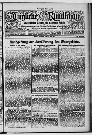 Tägliche Rundschau on May 21, 1919