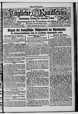 Tägliche Rundschau vom 05.06.1919