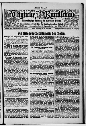 Tägliche Rundschau vom 10.06.1919