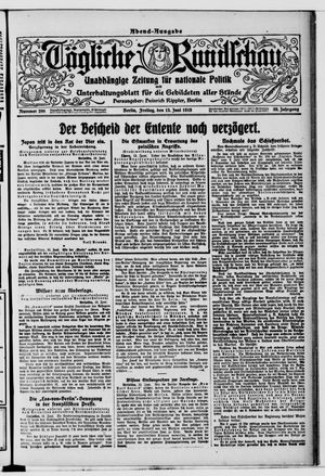 Tägliche Rundschau on Jun 13, 1919