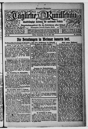 Tägliche Rundschau vom 19.06.1919