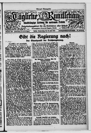Tägliche Rundschau vom 19.06.1919