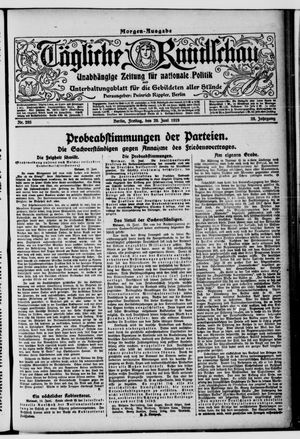 Tägliche Rundschau vom 20.06.1919