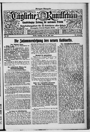 Tägliche Rundschau on Jun 22, 1919