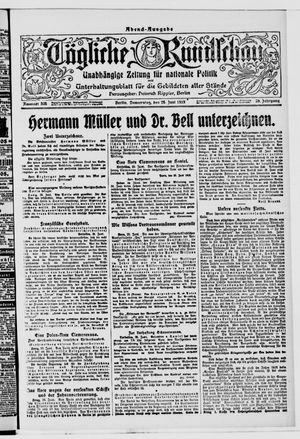 Tägliche Rundschau vom 26.06.1919