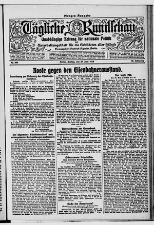 Tägliche Rundschau on Jun 27, 1919