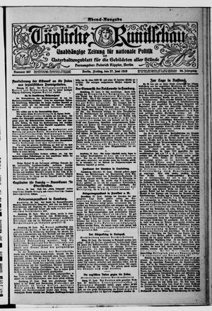 Tägliche Rundschau on Jun 27, 1919