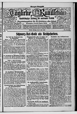 Tägliche Rundschau on Jul 4, 1919