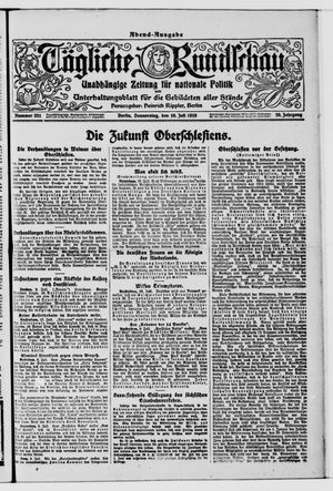 Tägliche Rundschau vom 10.07.1919