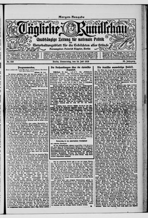 Tägliche Rundschau on Jul 24, 1919