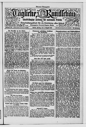 Tägliche Rundschau on Aug 1, 1919