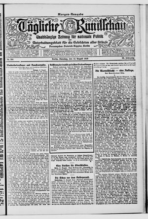 Tägliche Rundschau on Aug 12, 1919