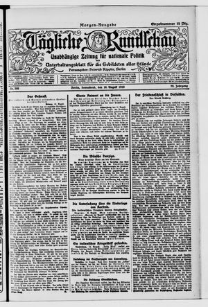 Tägliche Rundschau on Aug 16, 1919