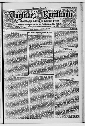 Tägliche Rundschau on Aug 25, 1919