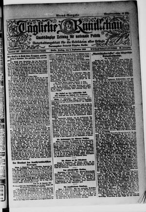 Tägliche Rundschau vom 05.09.1919