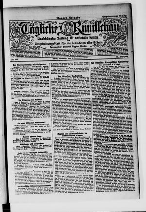 Tägliche Rundschau vom 09.09.1919