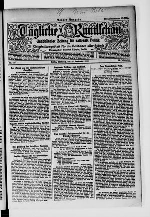 Tägliche Rundschau vom 10.09.1919