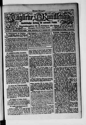 Tägliche Rundschau on Sep 11, 1919