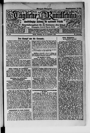Tägliche Rundschau vom 16.09.1919