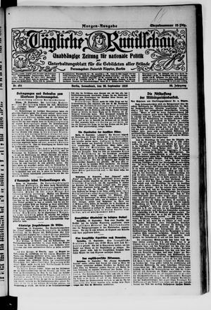 Tägliche Rundschau on Sep 20, 1919