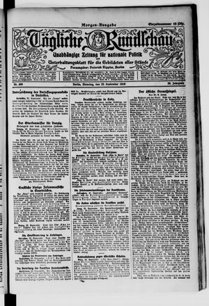 Tägliche Rundschau on Sep 23, 1919