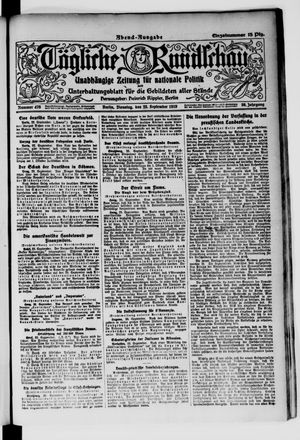 Tägliche Rundschau on Sep 23, 1919
