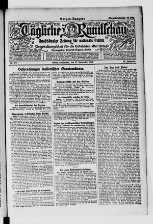 Tägliche Rundschau vom 27.09.1919