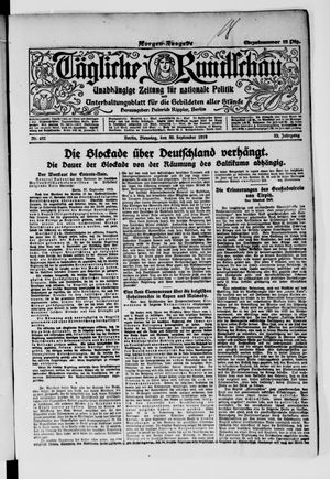 Tägliche Rundschau vom 30.09.1919