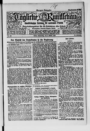 Tägliche Rundschau on Oct 2, 1919