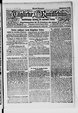 Tägliche Rundschau on Oct 2, 1919