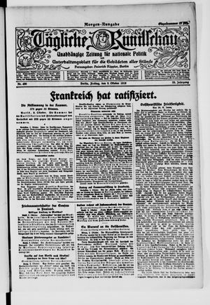 Tägliche Rundschau vom 03.10.1919