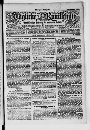 Tägliche Rundschau vom 04.10.1919