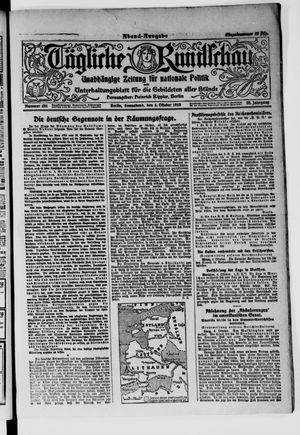 Tägliche Rundschau vom 04.10.1919