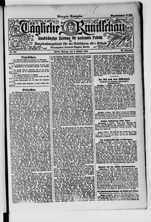 Tägliche Rundschau vom 06.10.1919