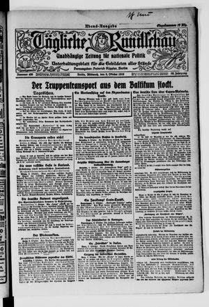 Tägliche Rundschau vom 08.10.1919