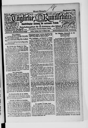 Tägliche Rundschau vom 17.10.1919