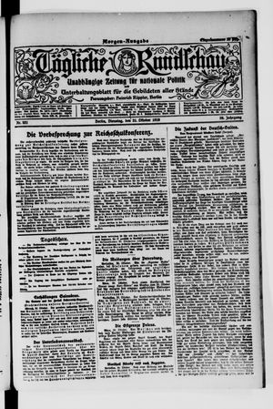 Tägliche Rundschau on Oct 21, 1919